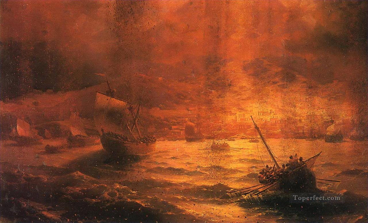 Las ruinas de Pompeya 1889 Romántico Ivan Aivazovsky ruso Pintura al óleo